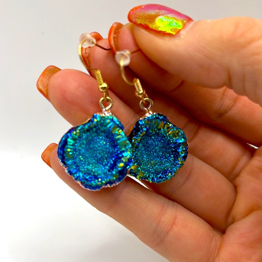 Irregular Multicolored Drop Earrings